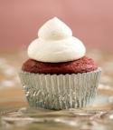 Red Velvet Cupcakes with Whipped Cream Cheese Frosting Photo