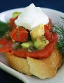 Smoked Salmon and Fresh Garden Relish Photo