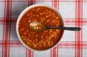 Tomato Basil Alphabet Soup Photo