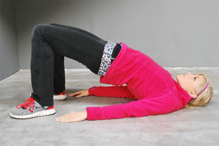 Pelvic Tilt Into Bridge - Saturday Morning Drill: Post-Workout Stretching