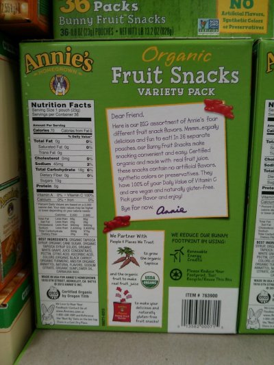 Organic Fruit Snacks, Variety Pack - Calories, Nutrition Facts, Recipes